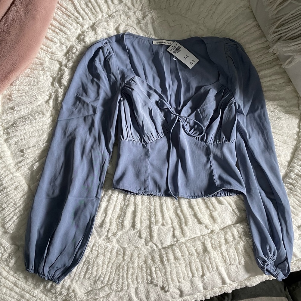NWT Periwinkle Abercrombie Shirt Size XS